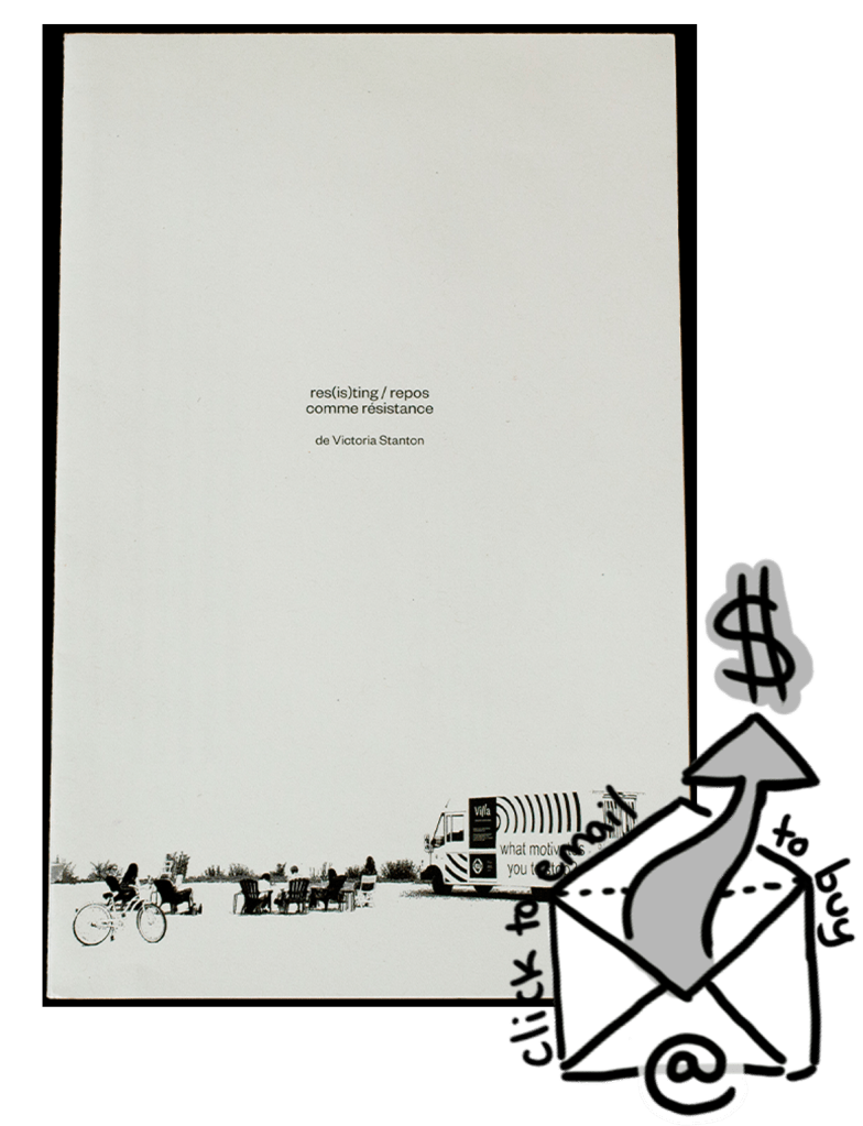 book cover of res(is)ting / repos comme résistance; click to email to buy