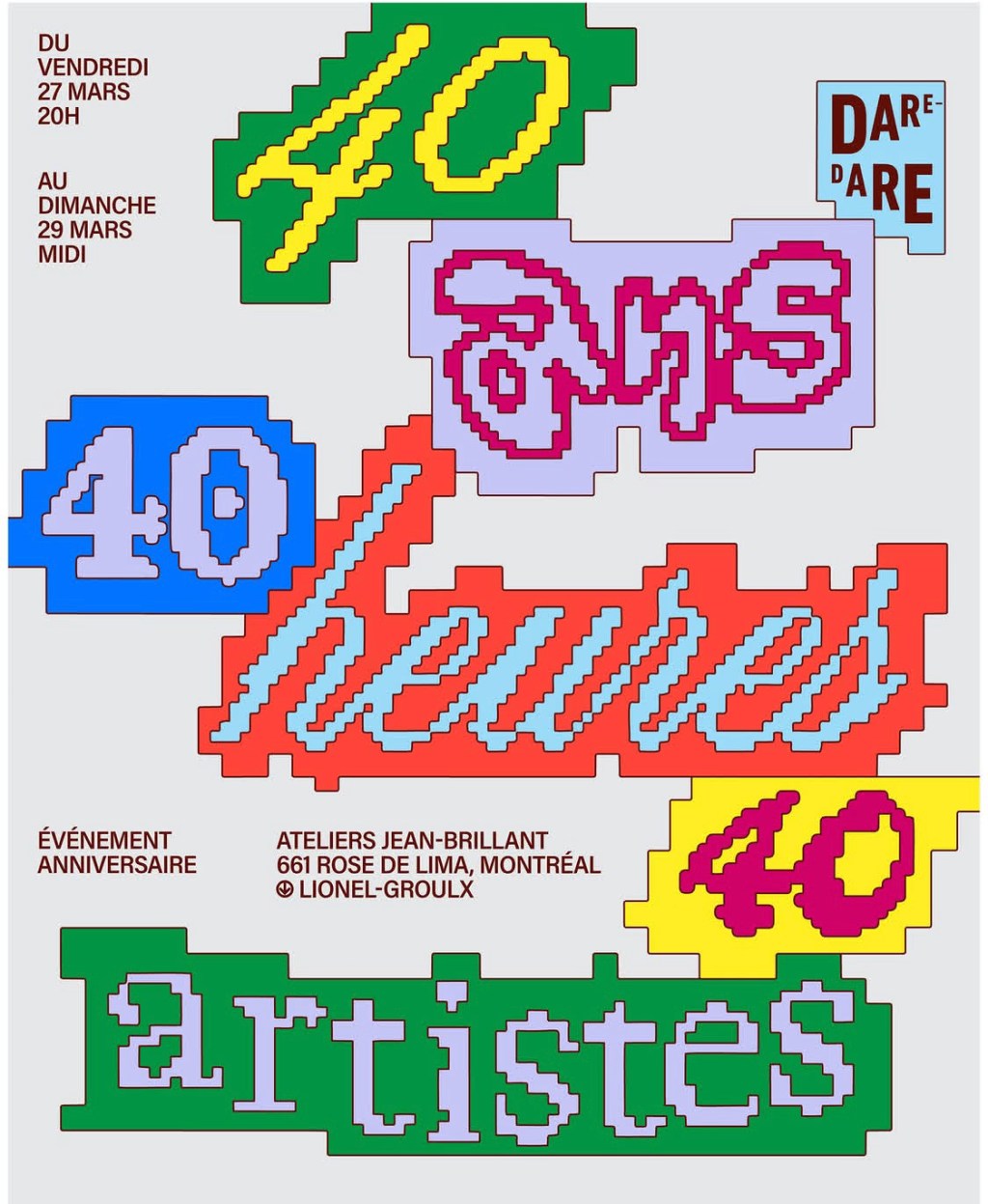 DARE-DARE 40th anniversary poster